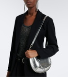 Isabel Marant Oskan Moon metallic leather shoulder bag
