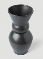 Lucie Glazed Vase in Black
