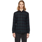 John Elliott Blue and Navy Check Shirt