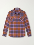 God's True Cashmere - Tartan Cashmere-Flannel Shirt - Purple