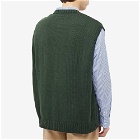 WTAPS Men's Ditch Knitted Vest in Olive Drab