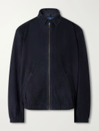 Polo Ralph Lauren - Logo-Embroidered Suede Jacket - Blue