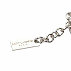 Saint Laurent Men's Pearl Bracelet in Palladium/Creme