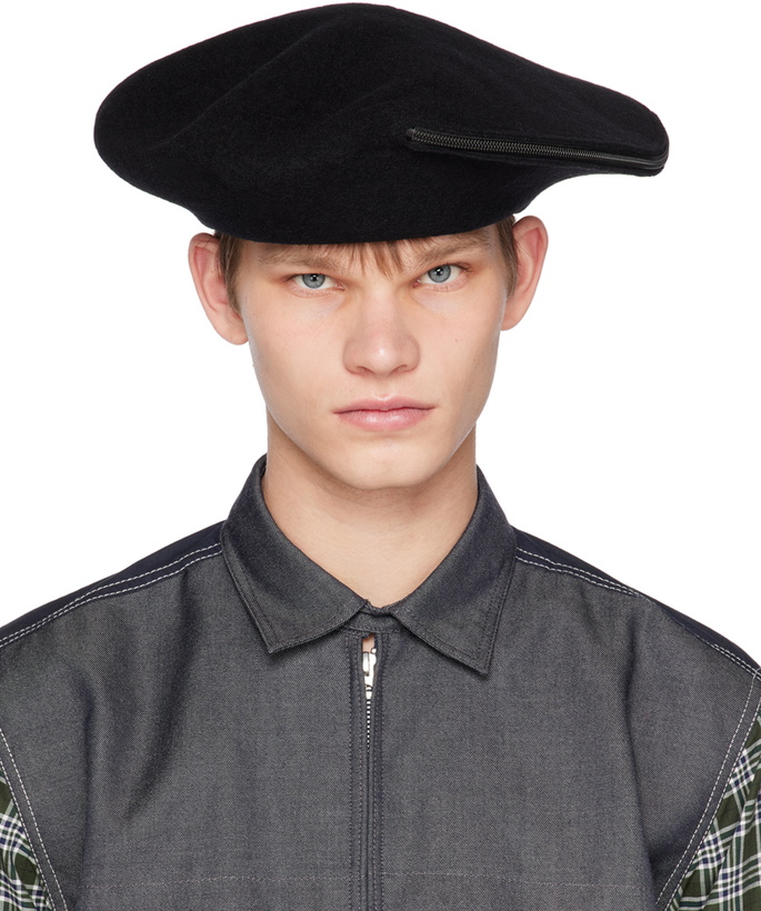Photo: Y's Black Fastener Structured Hat