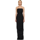 Rick Owens Black Tower Bustier Maxi Dress