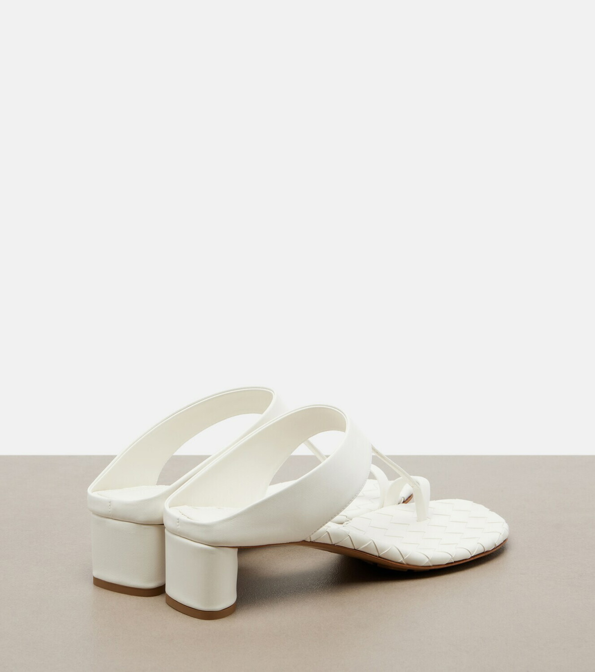 Bottega Veneta Livia Intrecciato leather thong sandals