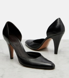 The Row Ornella D'Orsay leather pumps