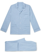 Anderson & Sheppard - Cotton and Cashmere-Blend Pyjama Set - Blue