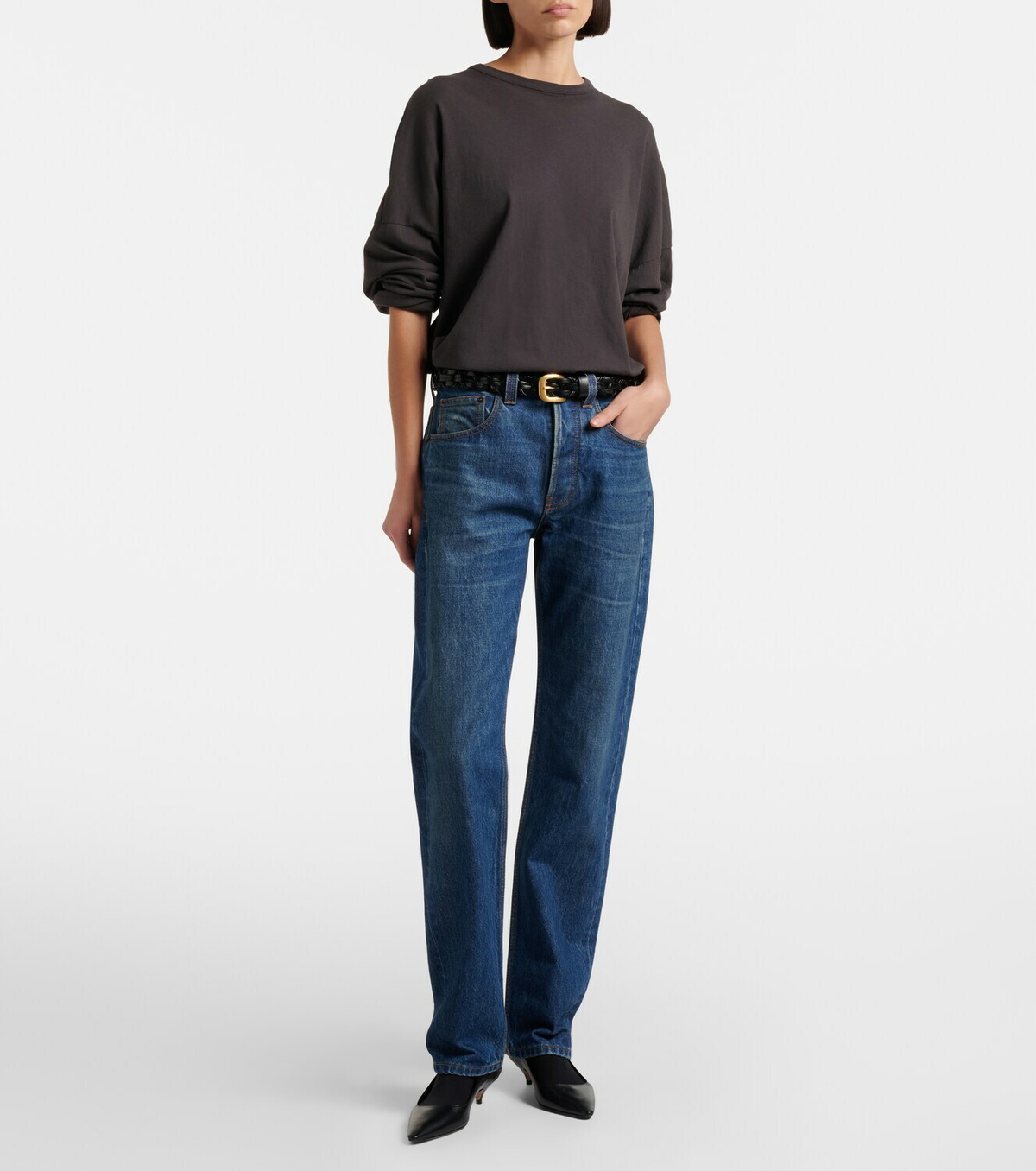 The Row Daciana straight jeans