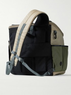 Master-Piece - Link Leather-Trimmed Colour-Block Nylon-Twill Sling Backpack