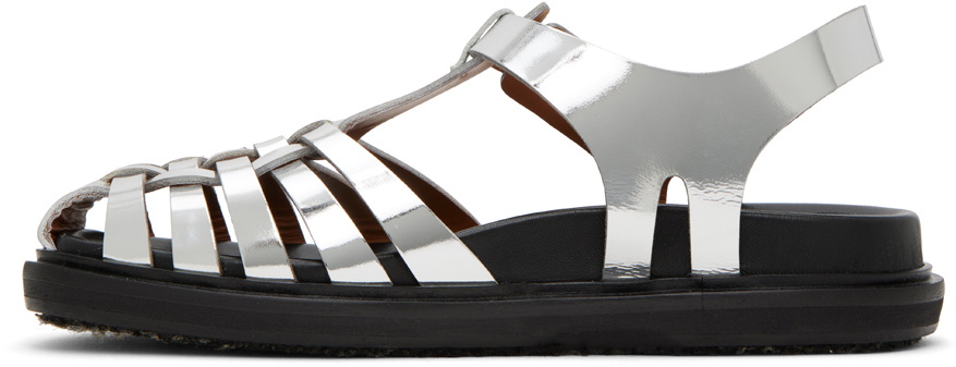 Marni Silver Fisherman's Sandals