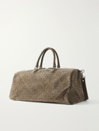 Officine Creative - Armor 01 Woven Suede Weekend Bag