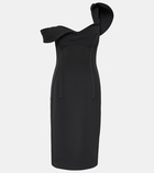 Bottega Veneta One-shoulder wool bustier dress