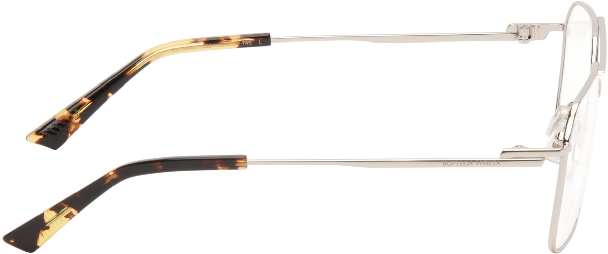 Bottega Veneta Silver Ribbon Split Optical Frame Glasses