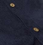 LOEWE - Logo-Appliquéd Cotton-Corduroy Overshirt - Blue