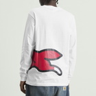 ICECREAM Men's Jumbo Running Dog Long Sleeve T-Shirt in White