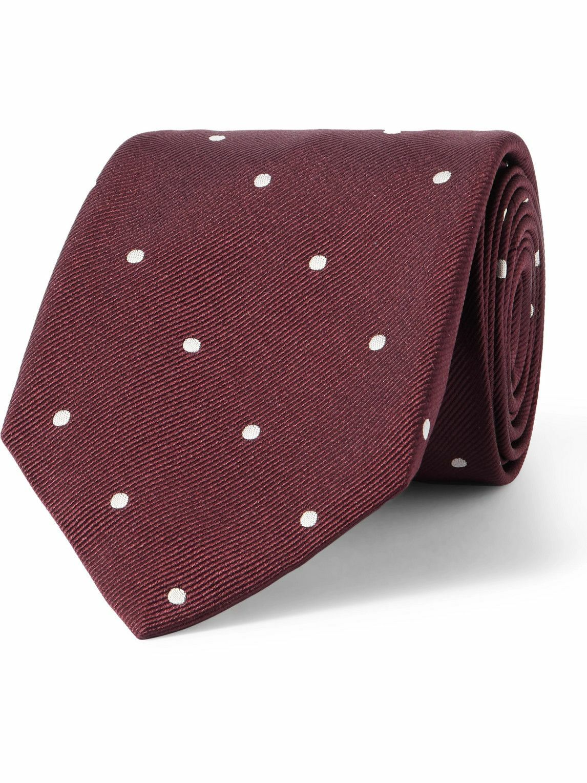 Loro Piana - 8cm Polka-Dot Silk-Twill Tie