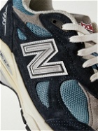 New Balance - Teddy Santis 990v3 Mesh and Suede Sneakers - Blue