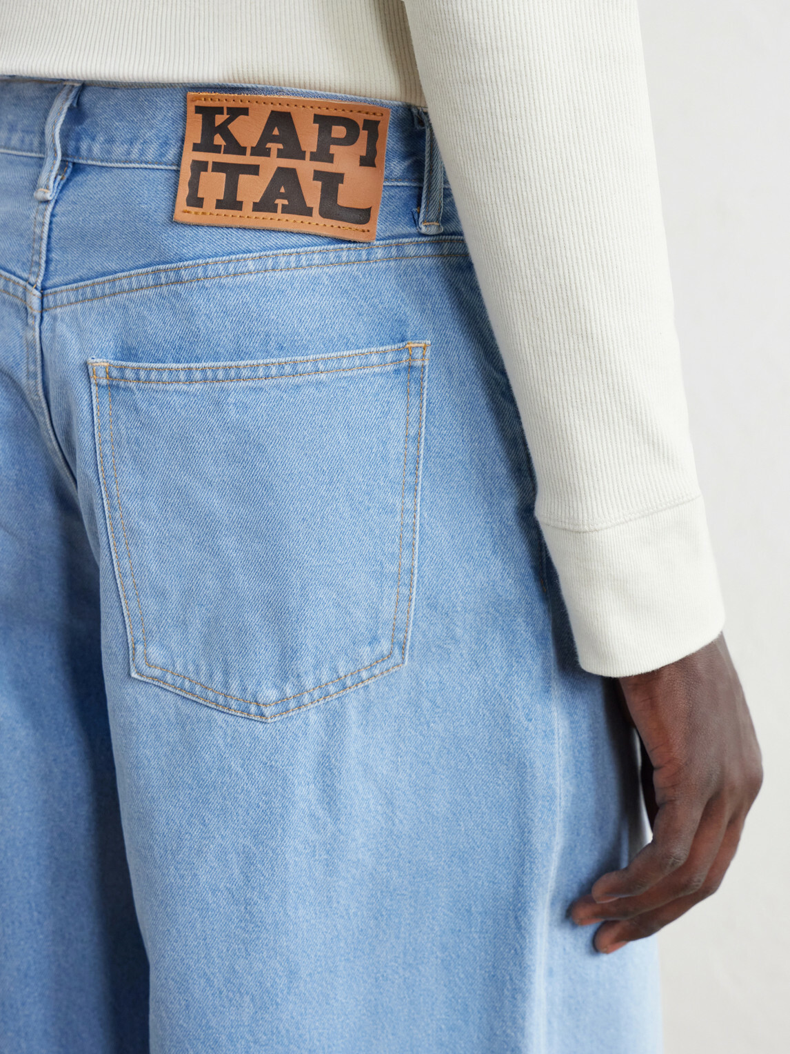 KAPITAL - Club Wide-Leg Jeans - Blue
