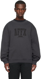 AFFXWRKS Black Varsity Sweatshirt