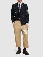 THOM BROWNE - Unconstructed Straight Leg Cotton Pants