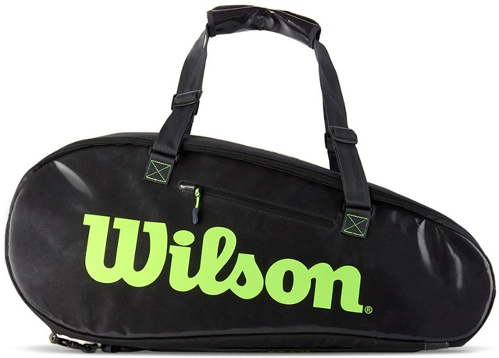 Photo: Wilson Black Team 6 Pack Tennis Racket Bag