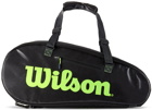 Wilson Black Team 6 Pack Tennis Racket Bag