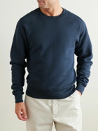 TOM FORD - Garment-Dyed Cotton-Jersey Sweatshirt - Blue