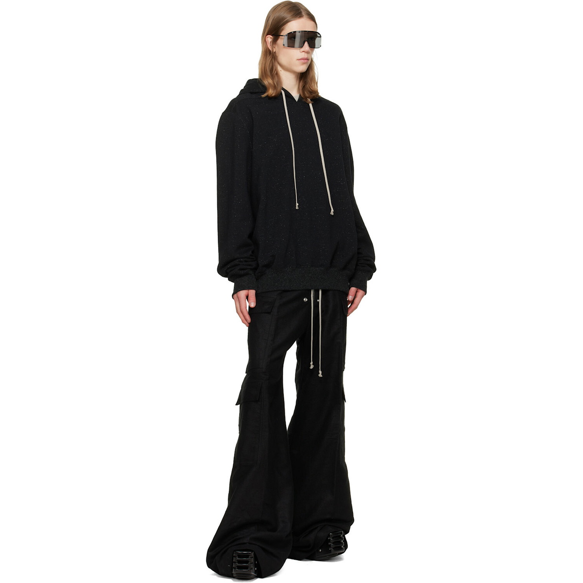 Rick Owens Black Tower Hoodie