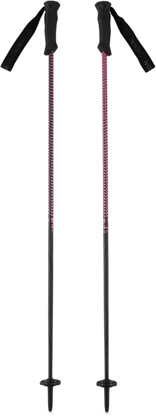 Photo: Black Crows Black & Pink Stans Ski Poles