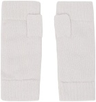 Yves Salomon Off-White Fingerless Gloves