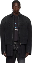 Balenciaga Black Racer Denim Jacket