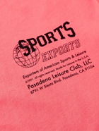 Pasadena Leisure Club - Sports Exports Printed Combed Cotton-Jersey T-Shirt - Orange