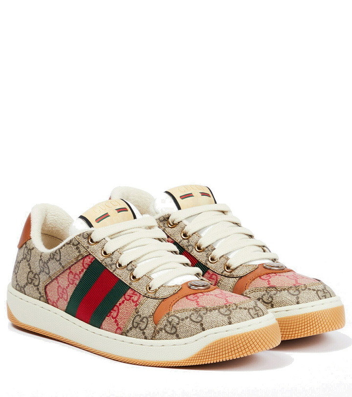 Photo: Gucci - GG Supreme canvas sneakers