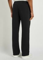 God Made Signature Logo Straight-leg Cotton Sweatpants Black