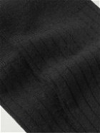Loro Piana - Ribbed Cashmere and Silk-Blend Socks - Black