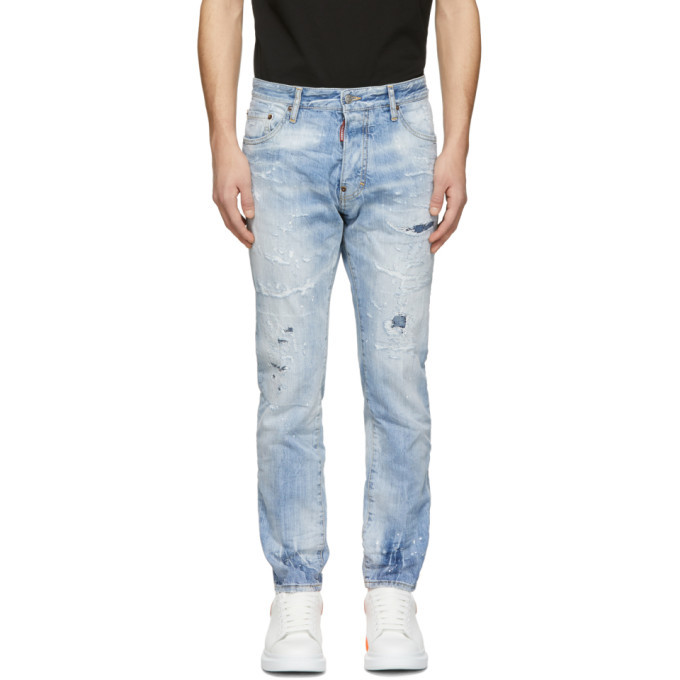 Photo: Dsquared2 Blue Light Piranha Cigarette Jeans