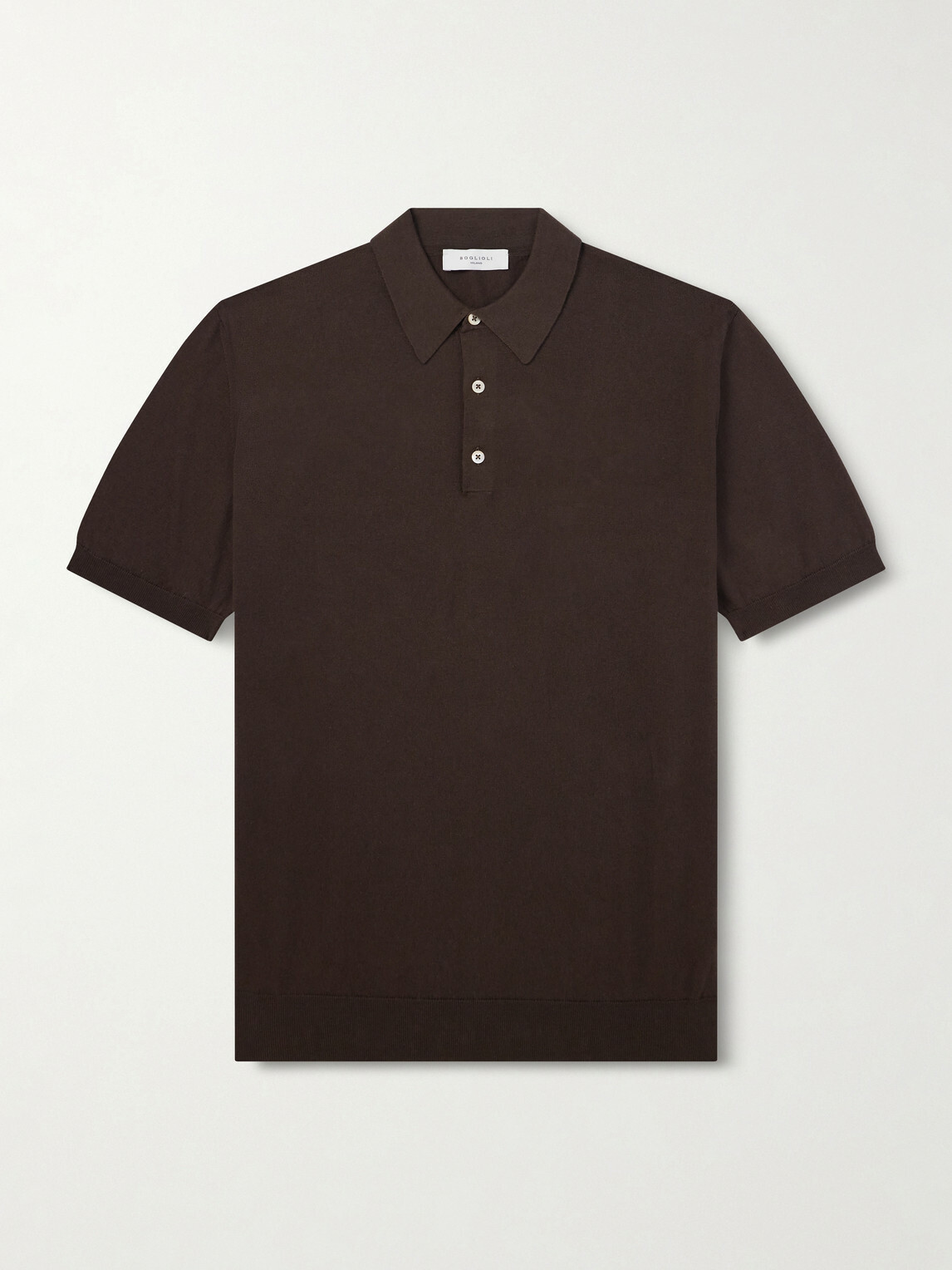Boglioli - Slim-Fit Garment-Dyed Cotton Polo Shirt - Brown