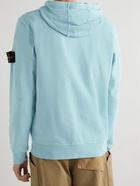 Stone Island - Logo-Appliquéd Cotton-Jersey Hoodie - Blue