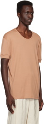 LEMAIRE Beige Ribbed T-Shirt