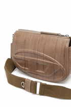 Diesel 1DR-Camera bag in eel-effect leather - Crossbody Bags Mens in Brown