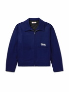 Cherry Los Angeles - Jersey Zip-Up Jacket - Blue