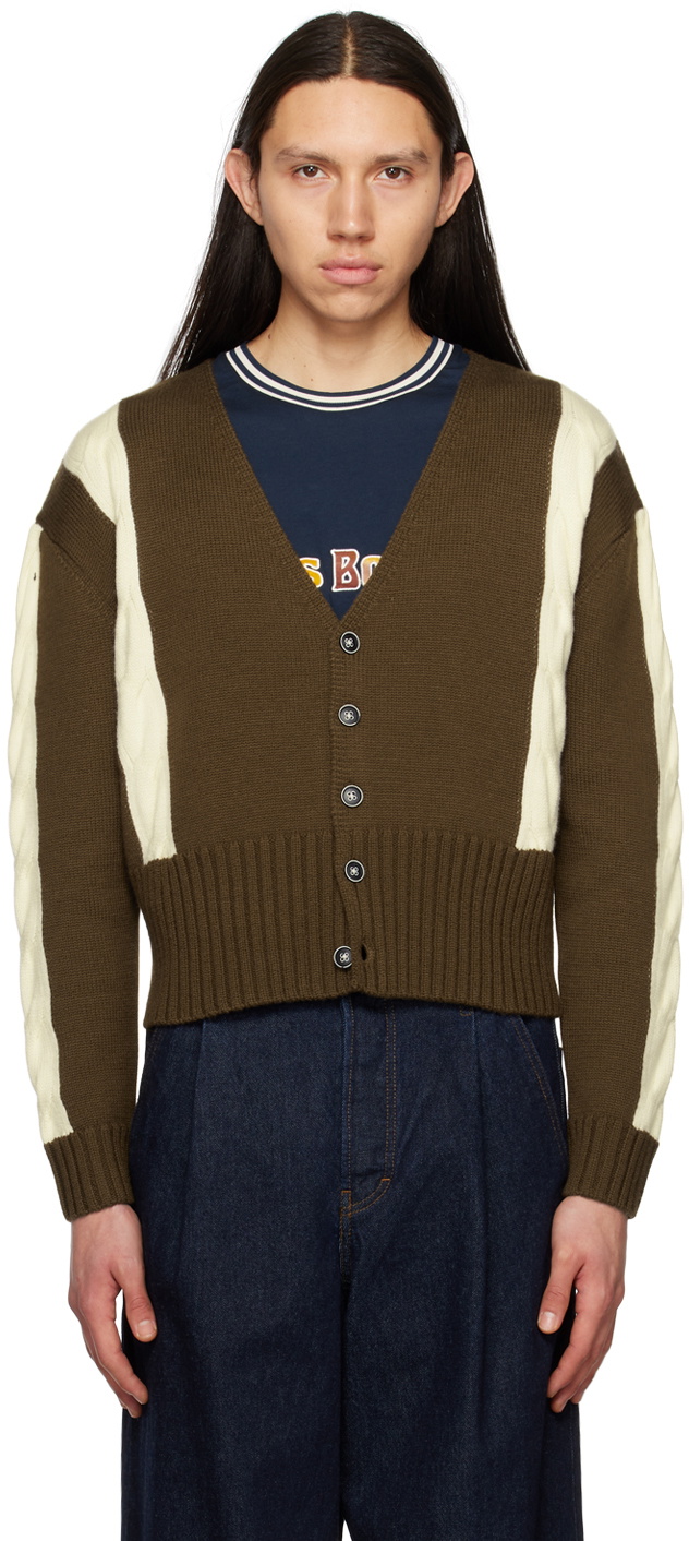 Connor McKnight Brown White Ski Cardigan