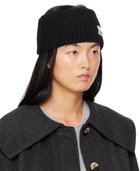 GANNI Black Rib Headband