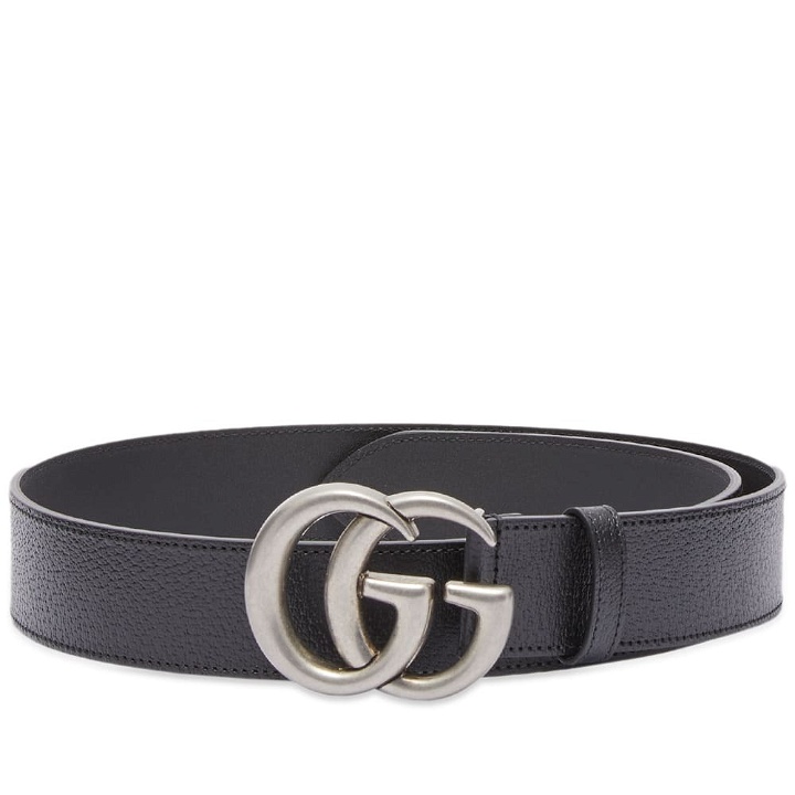 Photo: Gucci Men's GG Marmont Belt in Black