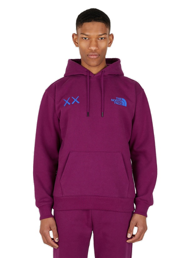 Photo: x KAWS Hooded Sweatshirt in Purple