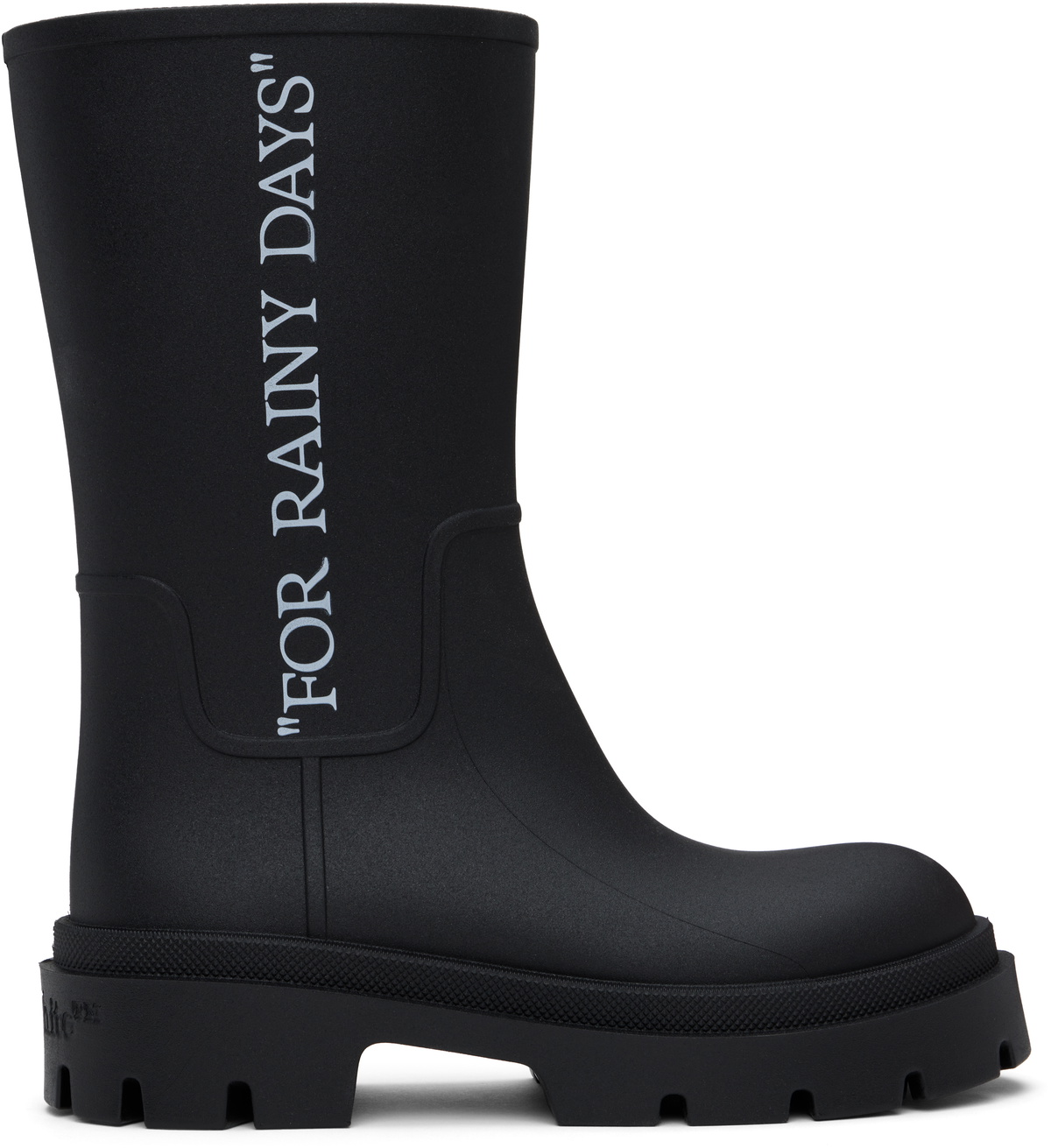 【関税込み】Reboot Rainy Days Sneakers - OFF WHITE - Leather Sneakers Off-White Reboot Rainy Days Black White