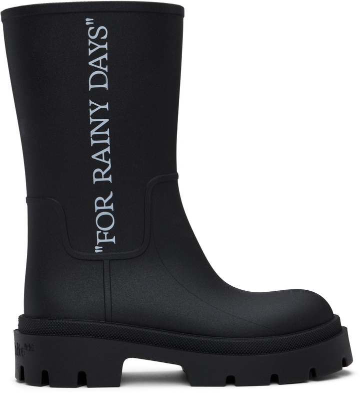 Photo: Off-White Black Reboot 'Rainy Days' Boots