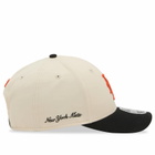 New Era New York Mets Side Script 9Forty Adjustable Cap in Black 