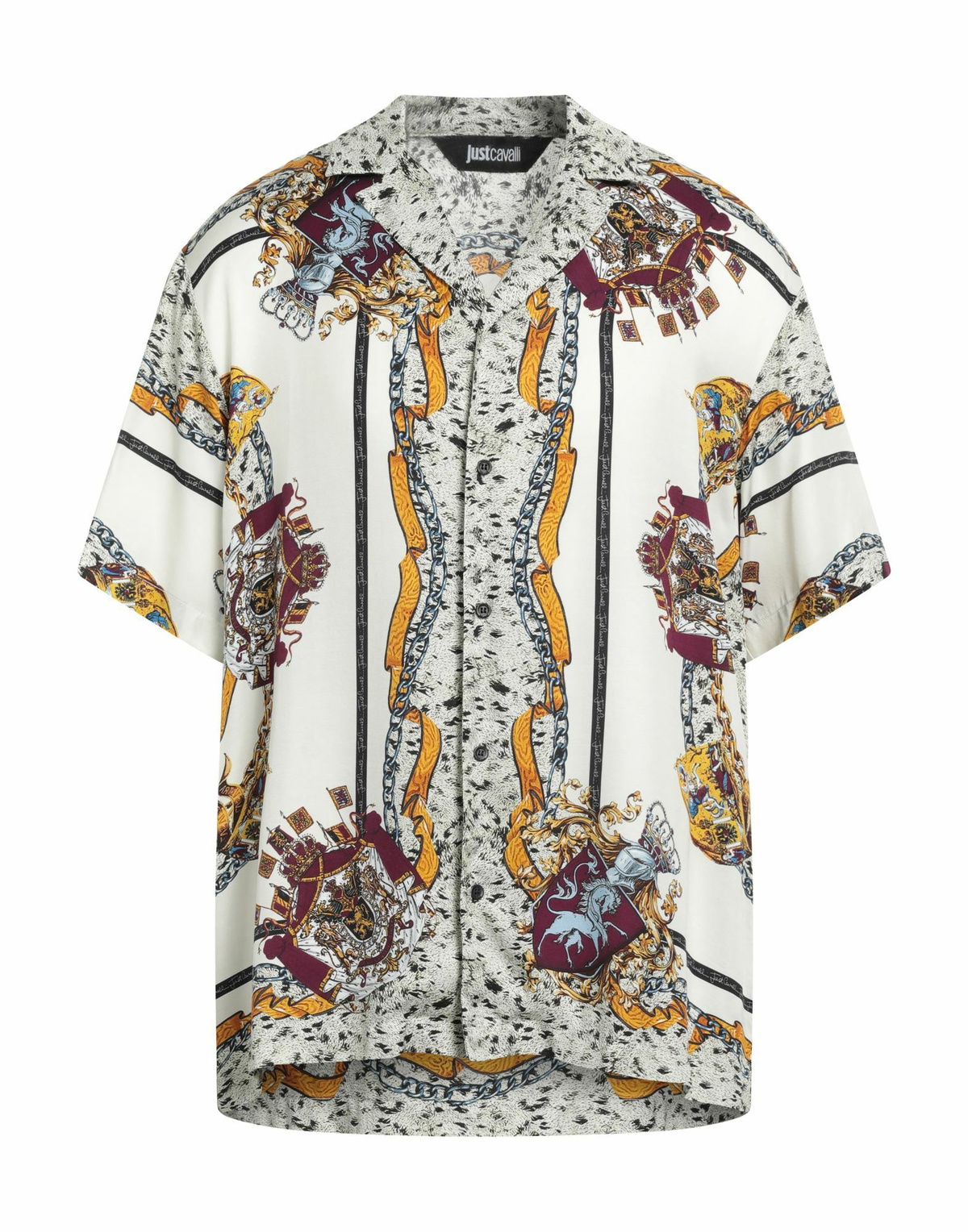 Just Cavalli Mens Shirt in Off white